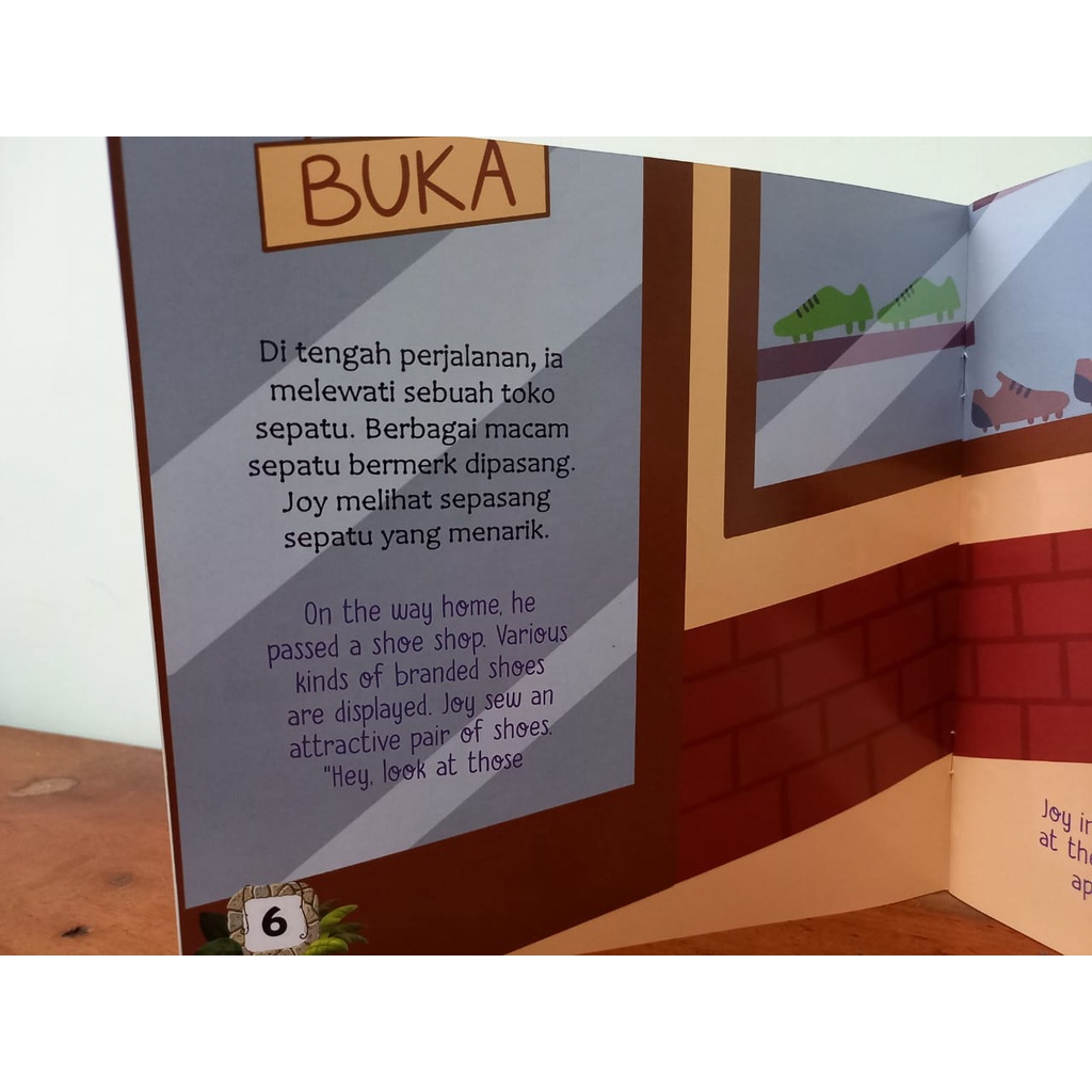 Paket 6 Buku Cerita Anak Bergambar Seri Fabel Pembentuk Karakter Bilingual 2 Bahasa