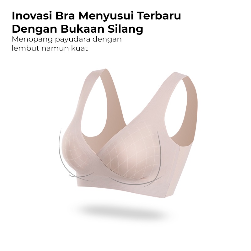 MOOIMOM Basic Bra Hamil &amp; Menyusui Air Slim Maternity &amp; Nursing Bra