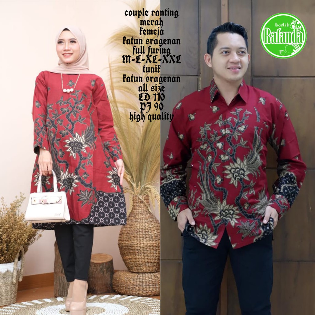 RANTING MERAH COUPLE TUNIK KEMEJA BATIK SOLO PRIA LENGAN PANJANG PENDEK LAPIS FURING ATASAN PREMIUM MODERN KATUN HALUS BOKOR KLASIK PERMATA HITAM 2 LURIK ABU PETA UNGGU ALDIANSYAH ANGGARA MERAH PEKSI JODO CEMPAKA HIJAU KOKO MODANG NAVY ADI PRAKASA 2 KLA