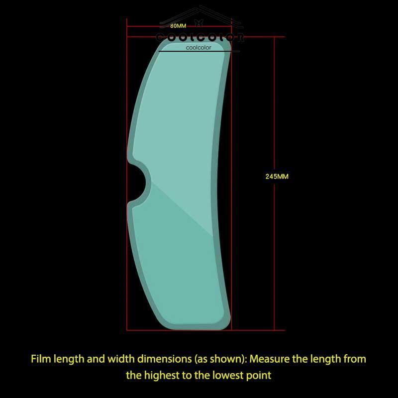 COD Tongkat Transparansi Tinggi Di Luar Helm Sepeda Motor Tahan Hujan Film Anti-kabut Instalasi Sederhana Mengemudi Aman- cl