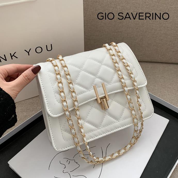 Gio Saverino Tas Selempang Wanita Korea Terbaru Aura
