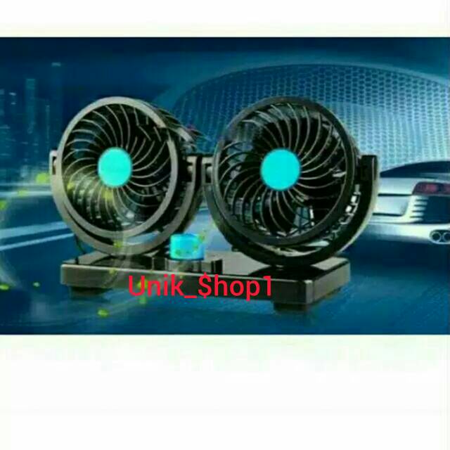 Kipas 12v untuk mobil kecil dobel blower