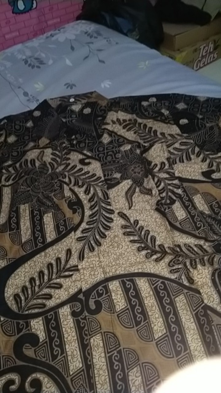 Nailo Batik Hrb026 Kenongo Kemeja Tosca Pendek Pekalongan Padi M L Xl Sogan Tulis Halus Kemeja Batik