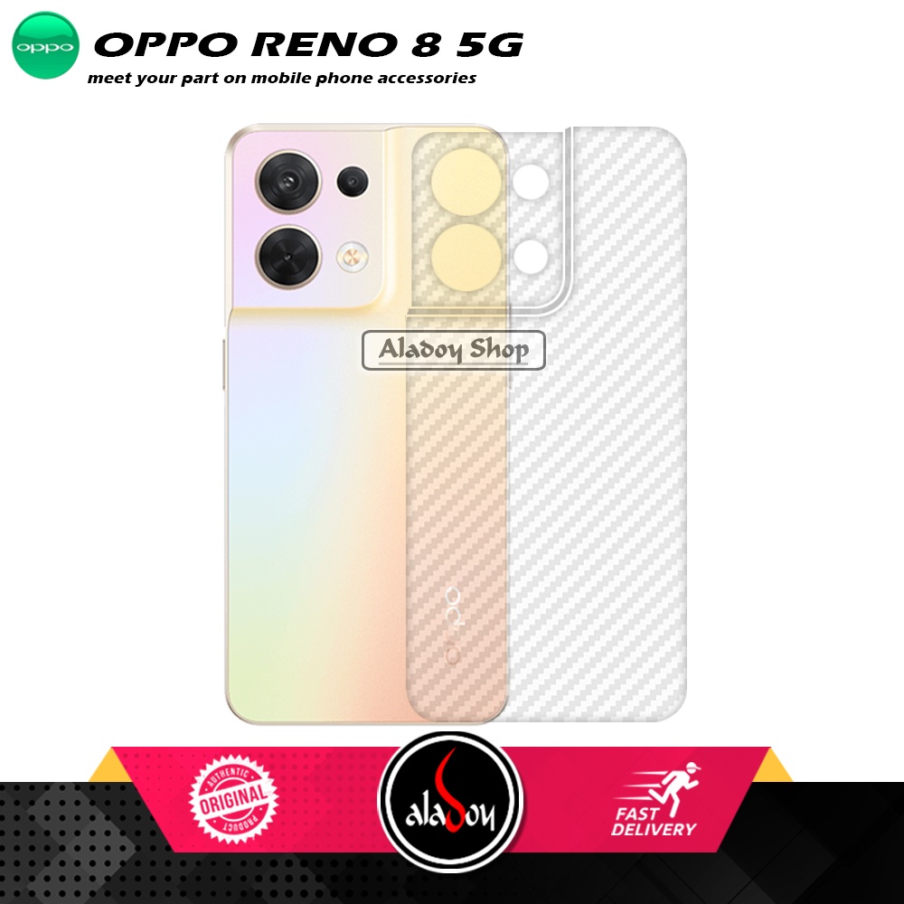 PAKET 3 IN 1 Tempered Glass Layar Oppo Reno 8 5G Free Tempered Glass Camera dan Skin Carbon