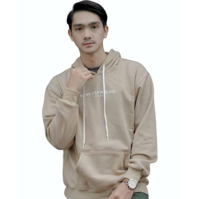 SALVIO HEXIA - SWEATER HOODIE PRIA JUMBO/BIGSIZE M - 3XL COTON PREMIUM FLEECE TEBAL