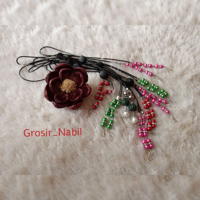 Konektor Strap Gantungan Masker  Mutiara dan Karakter