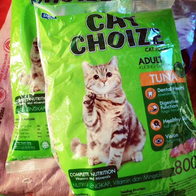 Makanan kucing cat choize tuna 800gr