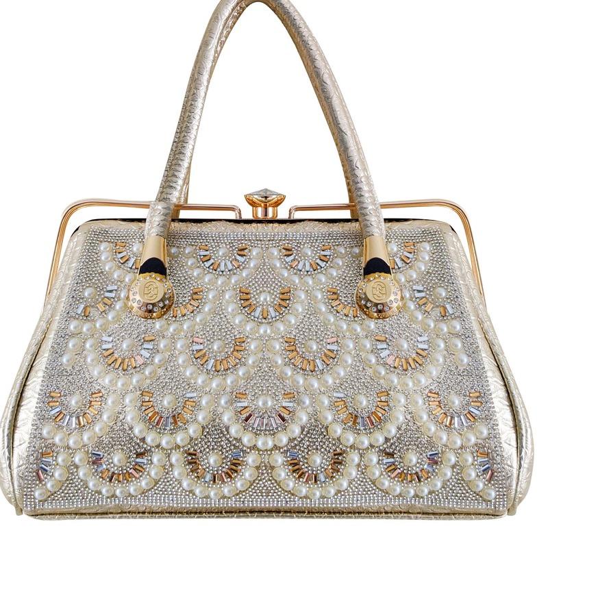 Terlaris Tas Pesta kondangan mewah behel kancing berlian motif mutiara Clutch TP-801,802,803, 804 to
