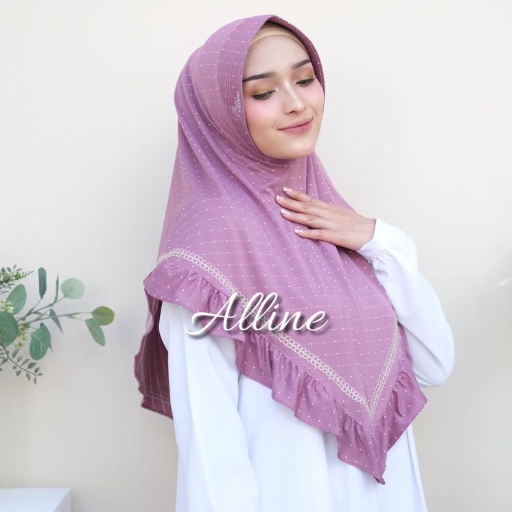 ALLINE KAMSIA// HIJAB INSTAN//JILBAB JERSEY