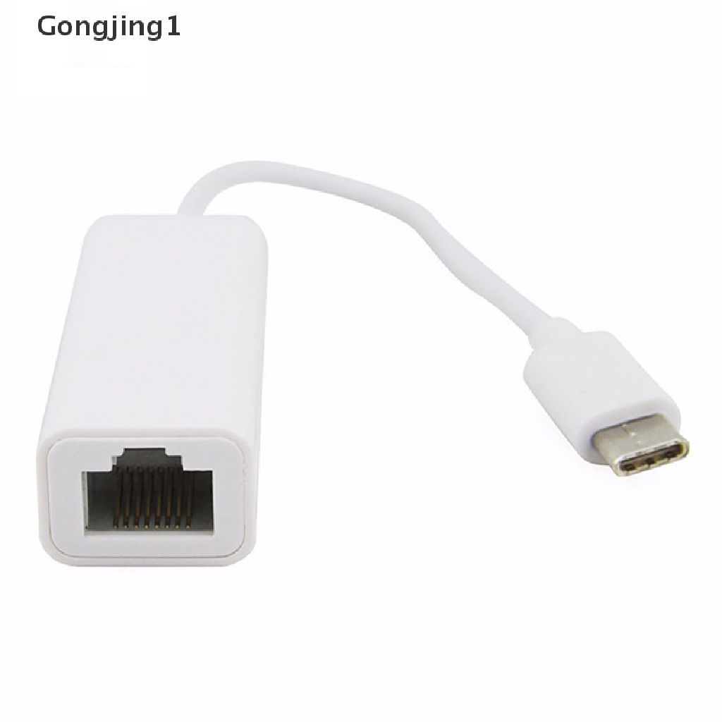 Gongjing1 Adapter Jaringan LAN Ethernet RJ45 USB 3.1 Tipe c Ke RJ45 Gigabit Untuk Macbook