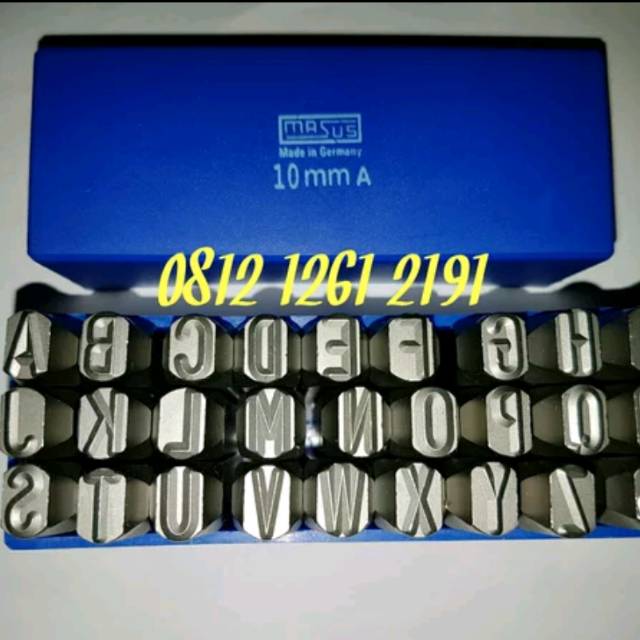 

MASUS Germany Huruf Ketok 10 Mm Stamp Punch Letter A - Z