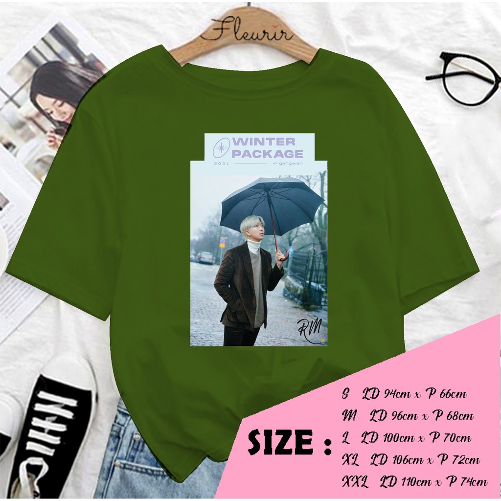 FLEURIR - KAOS OVERSIZE RM WINTER KAOS  KATUN KAOS WANITA DEWASA TUMBLR TEE UNISEX JUMBO