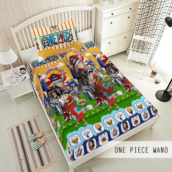 Sprei Monalisa Premium Motif One Piece Wanno - 100x200x20cm