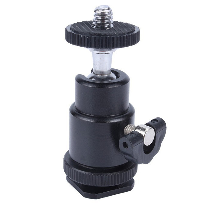 TaffSTUDIO Ball Head Kamera Hot Shoe 1/4 - QM3621 - HITAM