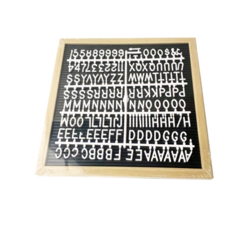 Letter board plus huruf  dan angka (1 set) 30 x 30