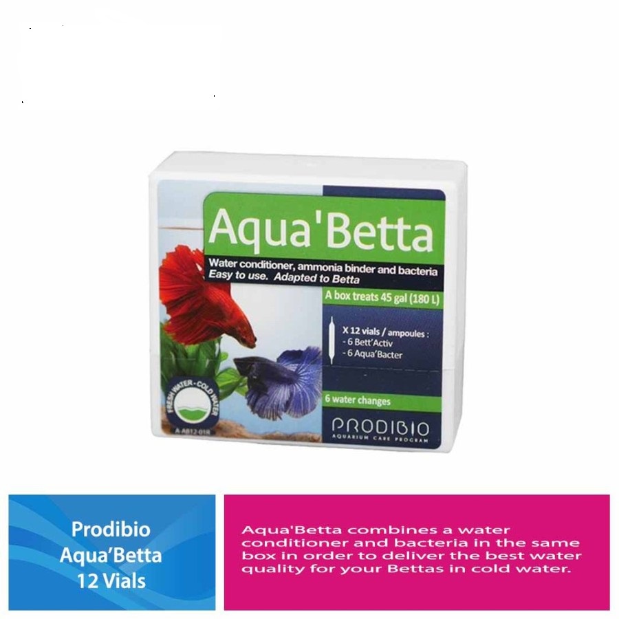 Prodibio Aqua Betta 12 Vials Bakteri Hidup Untuk Aquarium Betta