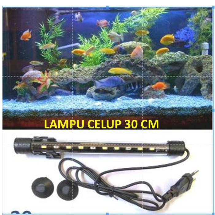 Lampu celup aquarium 30cm
