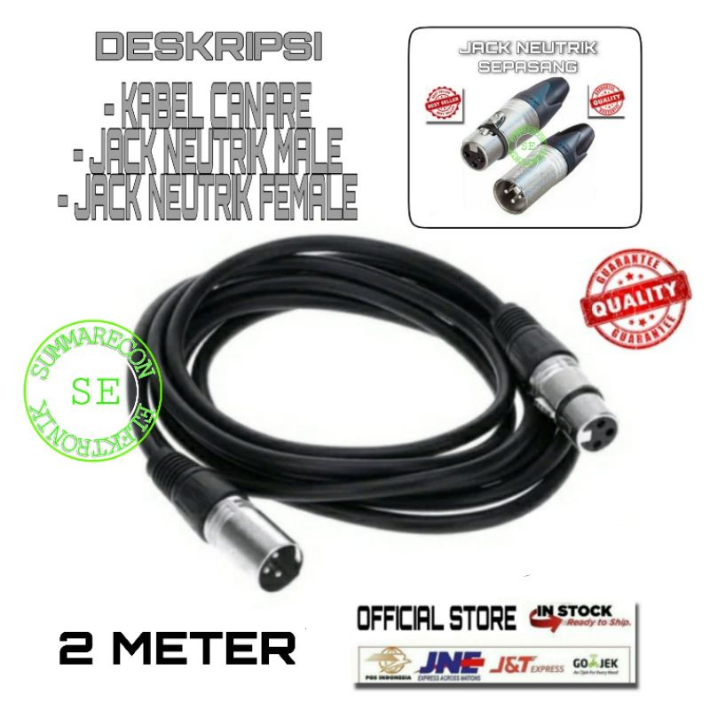 kabel mixer speaker jack xlr male female neutrik