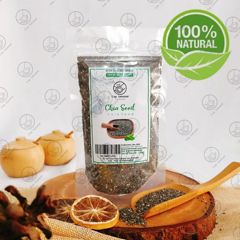 

Black Chia Seed Organik 100gram/ USDA / Rempah /BAHAN RESEP JSR ORGANIK 100% PREMIUM QUALITY