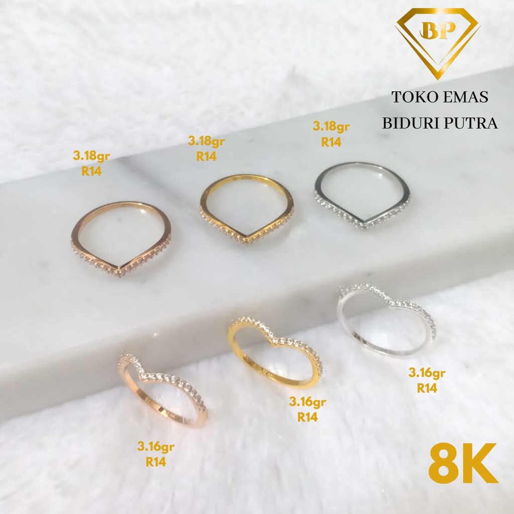 Cincin Emas Asli Aurel Listring V Kadar 8k/375 toko emas biduri putra - toko emas asli - cincin veeline - cincin solitaire emas - cincin emas terbaru - cincin emas muda - toko emas purbalingga