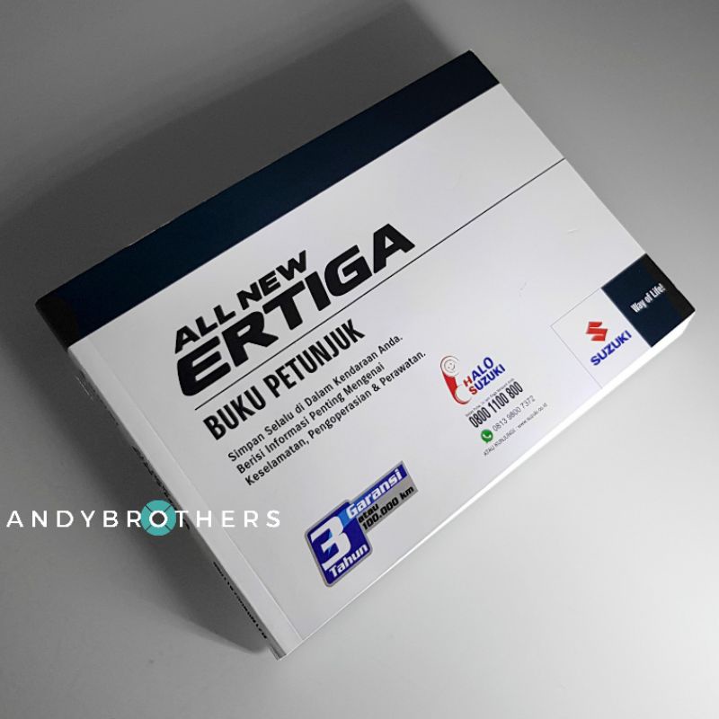 Buku Manual Book Petunjuk Pemilik SUZUKI NEW ERTIGA  2018-21 ORIGINAL