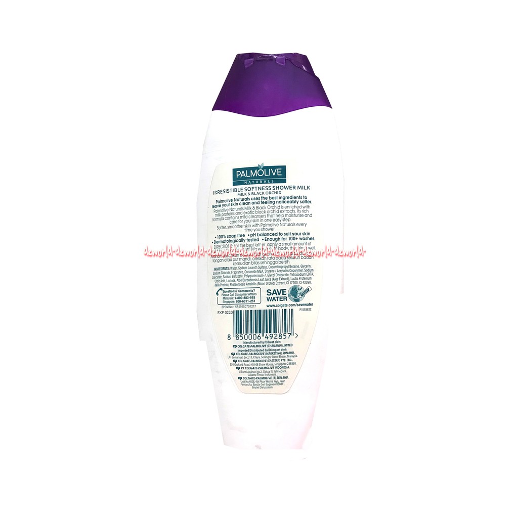 Palmolive Naturals Irresistible Softness Milk Honey Shower Milk 500ml dari ekstrak susu+black orchid