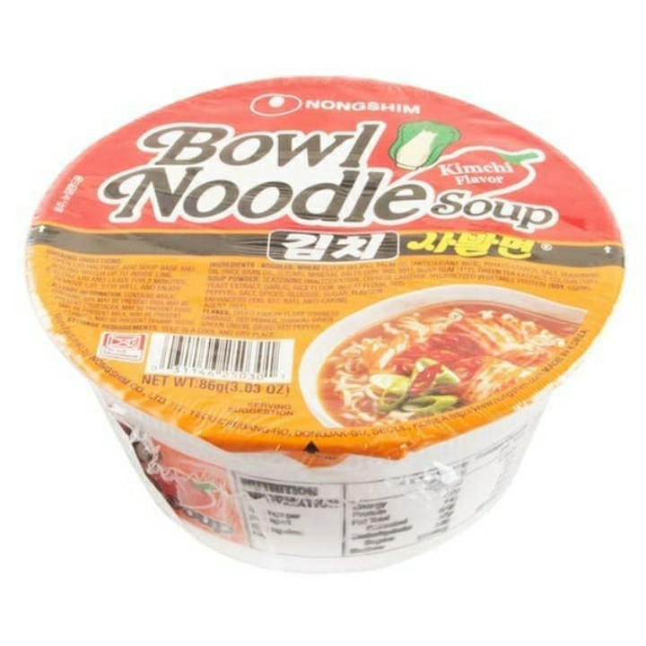 

Nongshim bowle noodle soup kimchi 86gr