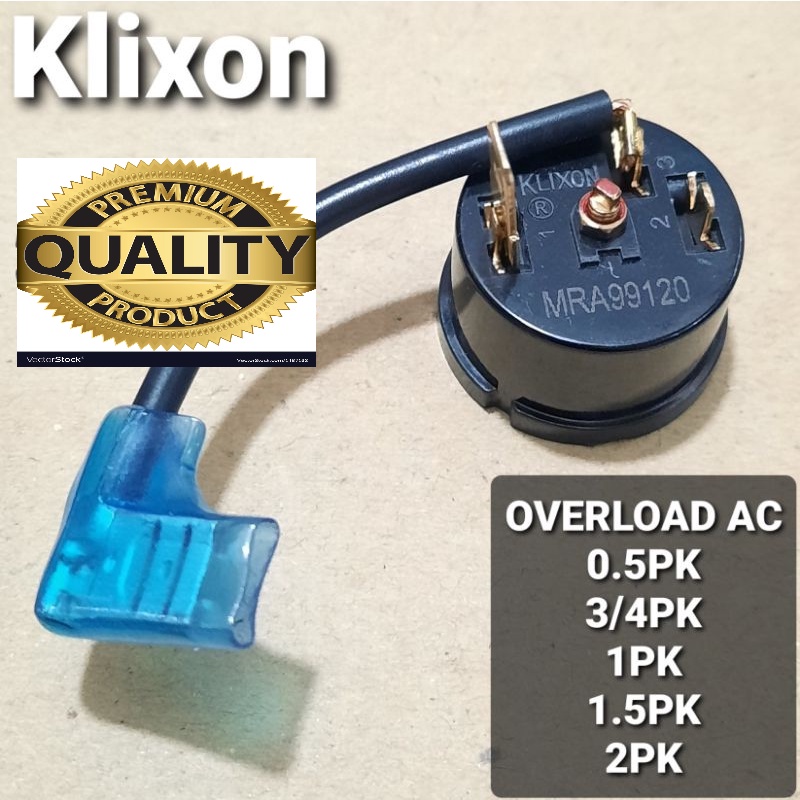 Overload AC 0.5pk 3/4pk 1pk 1.5pk 2pk KLIXON