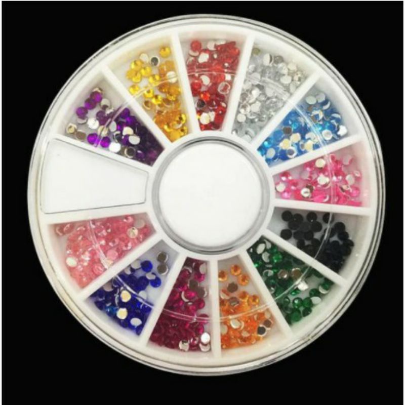 Hiasan kuku palsu, nail art decoration, rhinestone