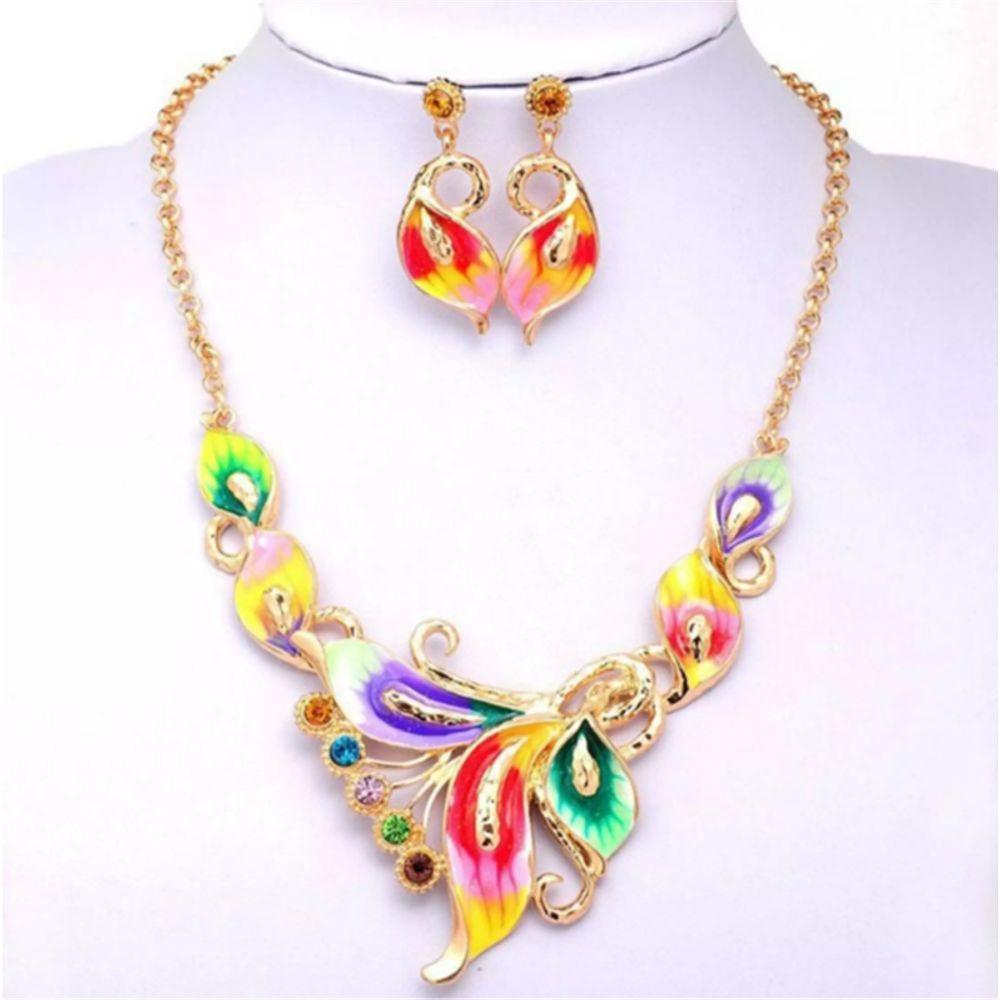 R-flower Chain Necklace Aksesoris Fashion Set Perhiasan Klavikula Bunga