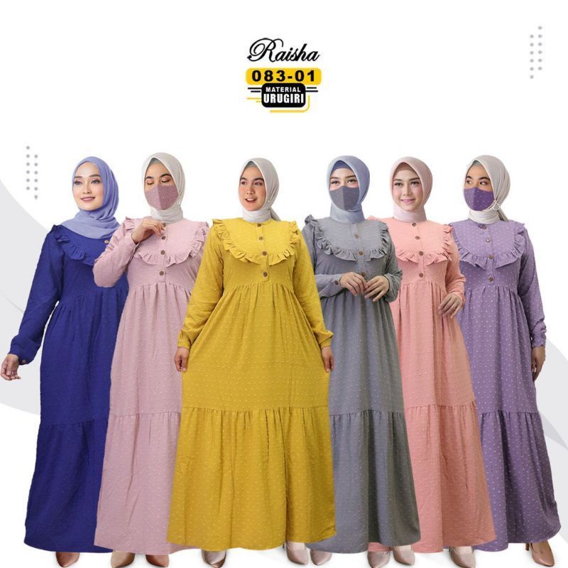 Gamis Polos Uragigiri//Fashion Muslim Wanita Dewasa