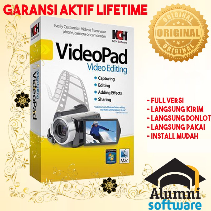 [FULL VERSION] NCH VideoPad Video Editor Pro 8 - GARANSI AKTIVASI