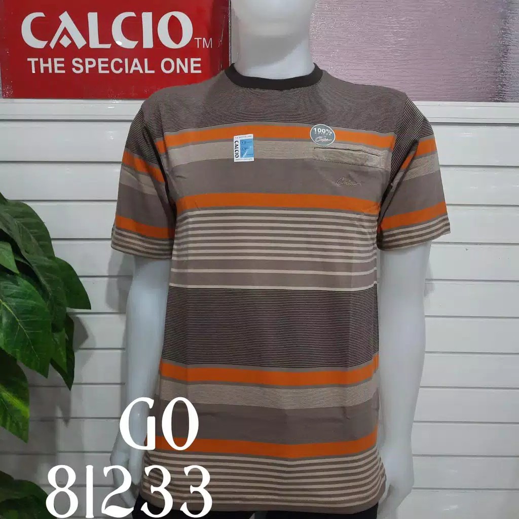 gos CALCIO KAOS OBLONG SAKU Atasan Baju Pria Branded Original Calcio OB1