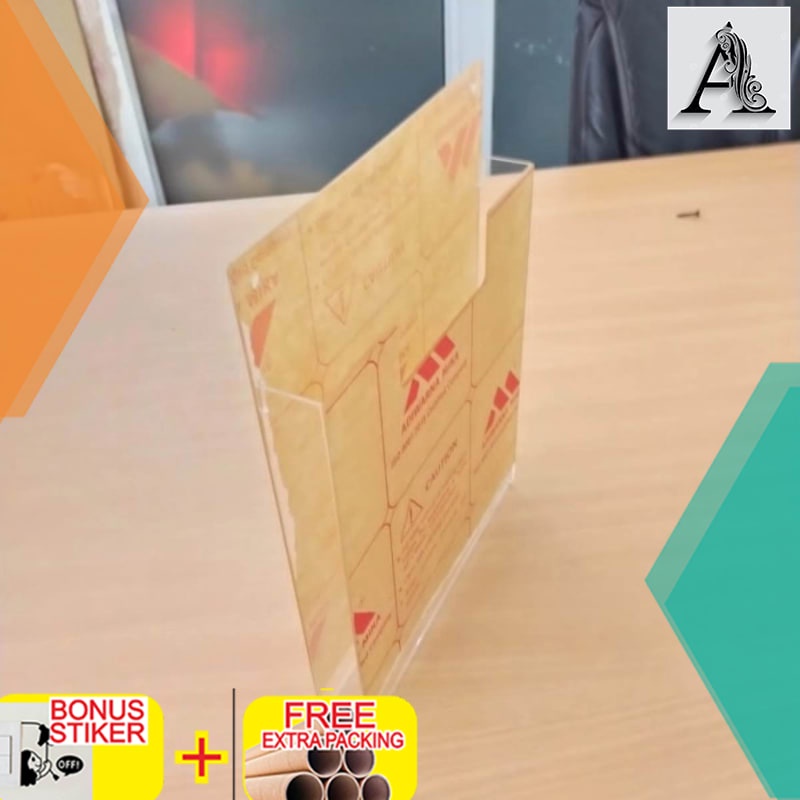 Murah Tempat brosur akrilik /brosur dinding A4