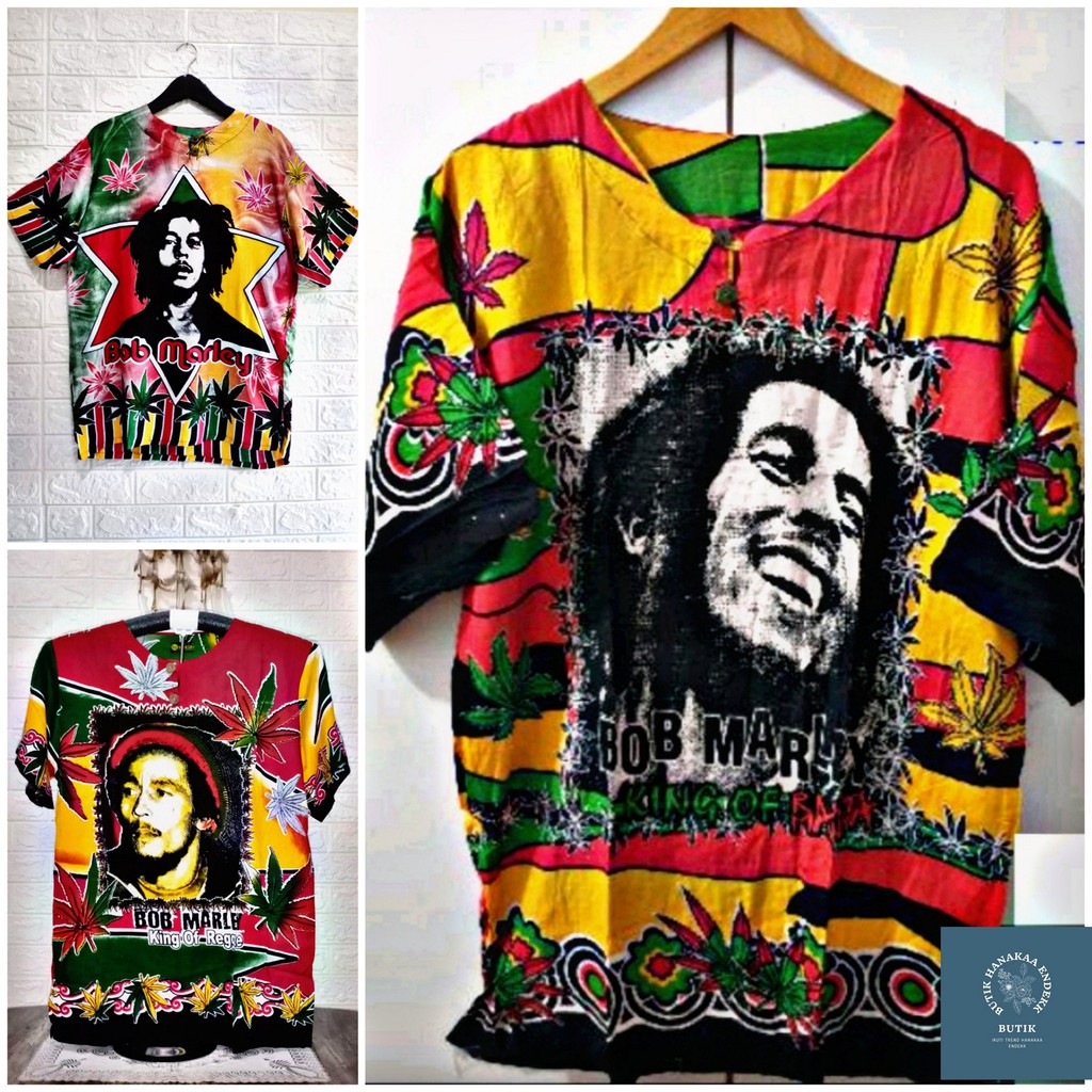 Baju Bali Reggae Bob Marley | Baju Santai | Baju Adem | Baju Pantai | Baju Barong | Baju Bali |