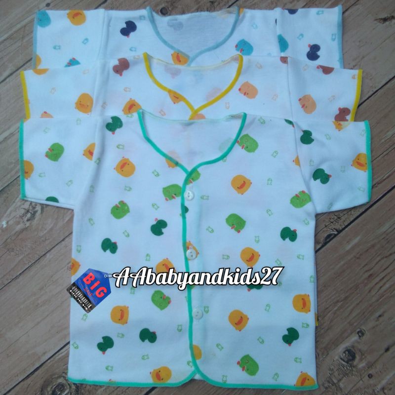 NEW ARRIVAL!!! 3PC SHANKUSEN Baju Bayi Lengan Pendek Necci Motif LITTLE DUCK Usia Newborn 0-6Bulan