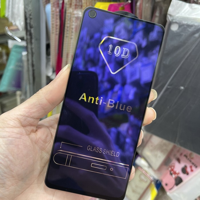 OPPO RENO 5 5F TEMPERED GLASS FULL LAYAR ANTI BLUE ANTI RADIASI