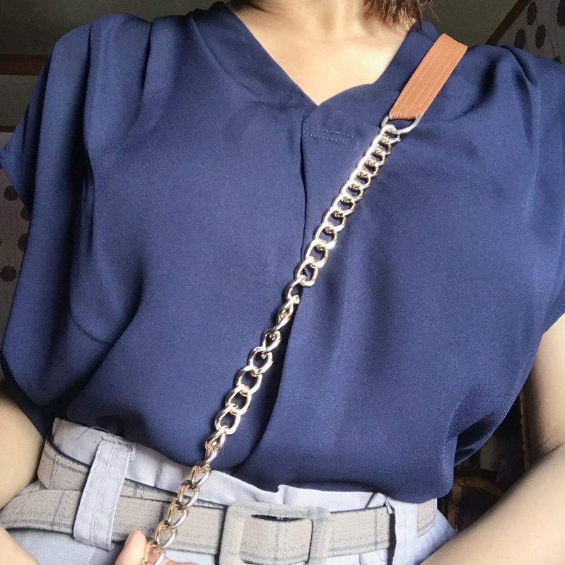 preloved blouse navy