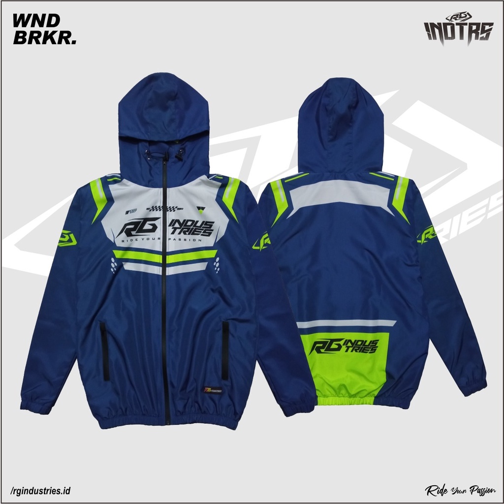 Jacket Running Printing jaket windbreaker waterproof RG INDUSTRIES CODE RG15J07