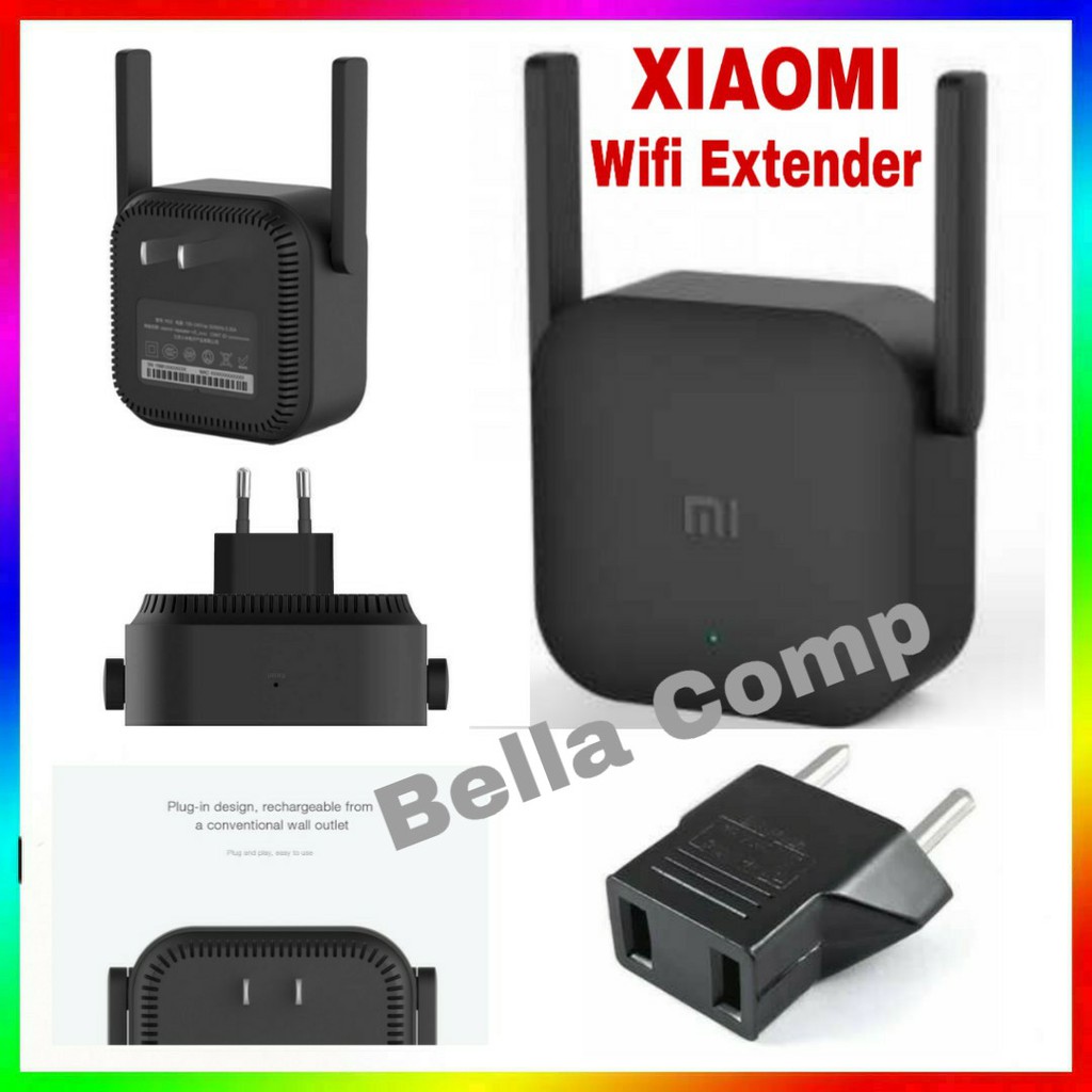 Repeater Penguat Sinyal Wifi Range Extender 300mbps-Xiaomi Pro WiFi Amplify 2 Range Extender Repeate