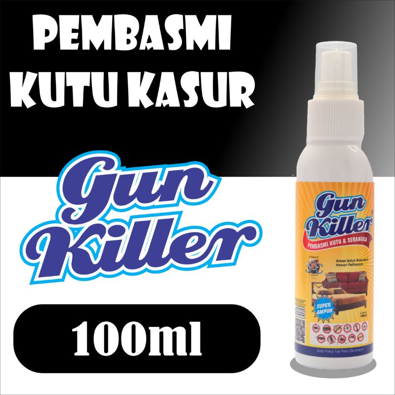Pembasmi Kutu KASUR/BASMI KUTU DIKASUR/GUN KILLER KUTU KASUR SUPER AMPUH MEMBASMI KUTU 100ml