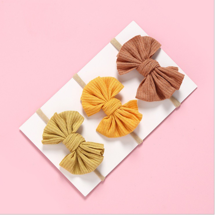 Mimicat - Bandana nilon bayi / bando anak tali nylon USA premium motif pita kain