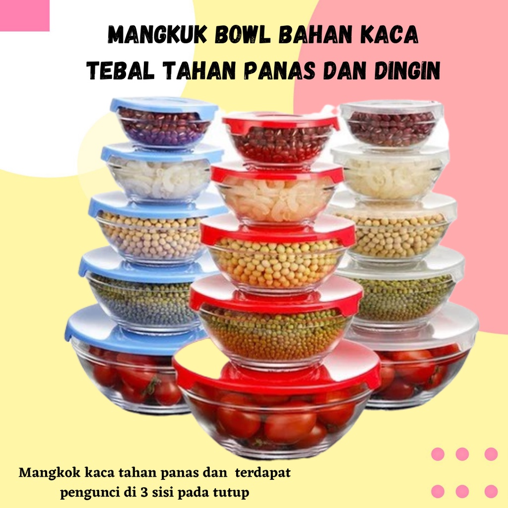 TERLARIS!!! COOKING BOWL MULTI FUNGSI MANGKUK BOWL 5PCS/SET (COD)