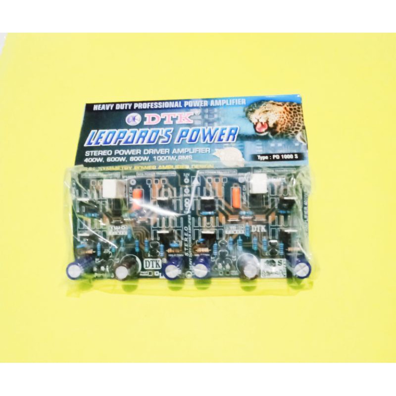 DTK Leopard's Power Stereo Power Amplifier 400 - 1000 Watt Full Symmetry Power PD 1000 S