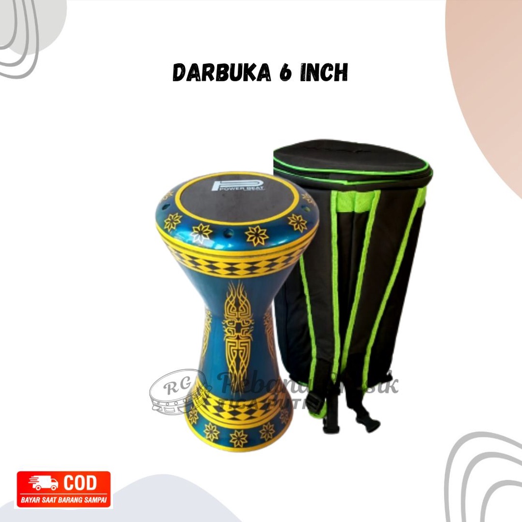 Darbuka alumunium cor dumbuk ukuran 8.3/4 atau 8.75