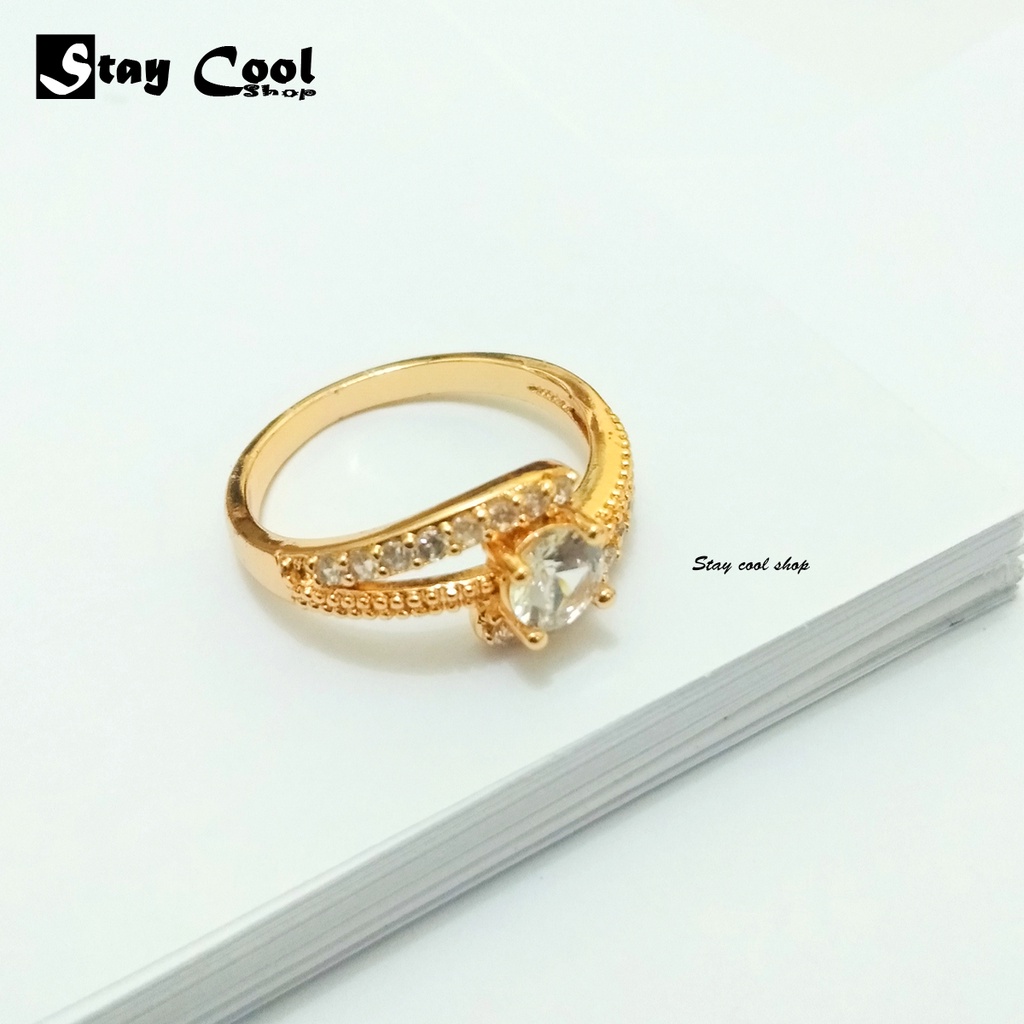 Cincin XUPING Wanita Mewah Anti Karat dan Luntur Model Terbaru 2021 / Cincin Wanita Korea Elegant