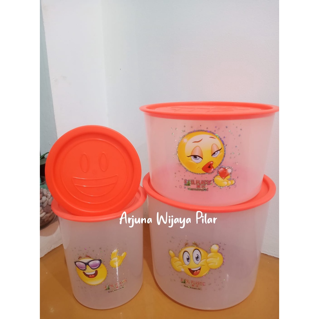 Toples Smiley Ukuran 0,6 - 5 LT SL Plastik + Bubblewrap