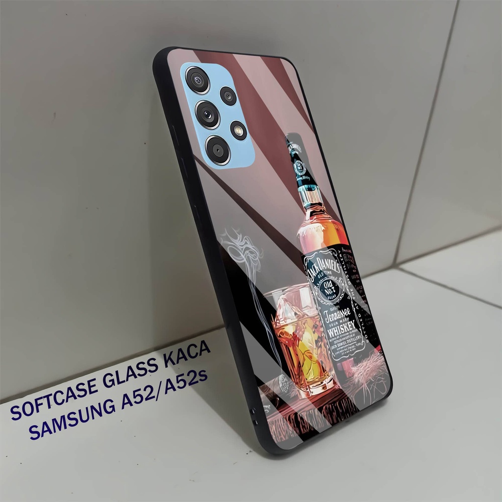 Softcase Glass Kaca SAMSUNG A52- Case Hp Pelindung Handphone SAMSUNG A52s [ A33]