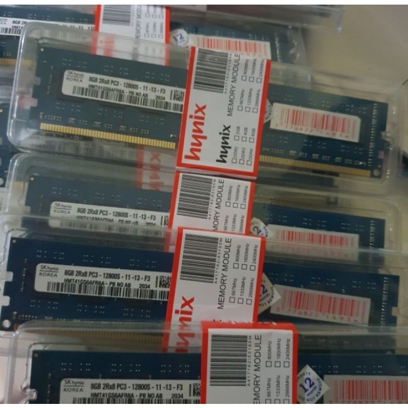 Ram hynix 8gb ddr3 Pc12800