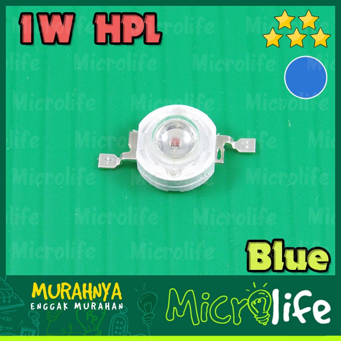 1 Watt Blue High Power LED 465 nm 3.2v 33mil Biru HPL